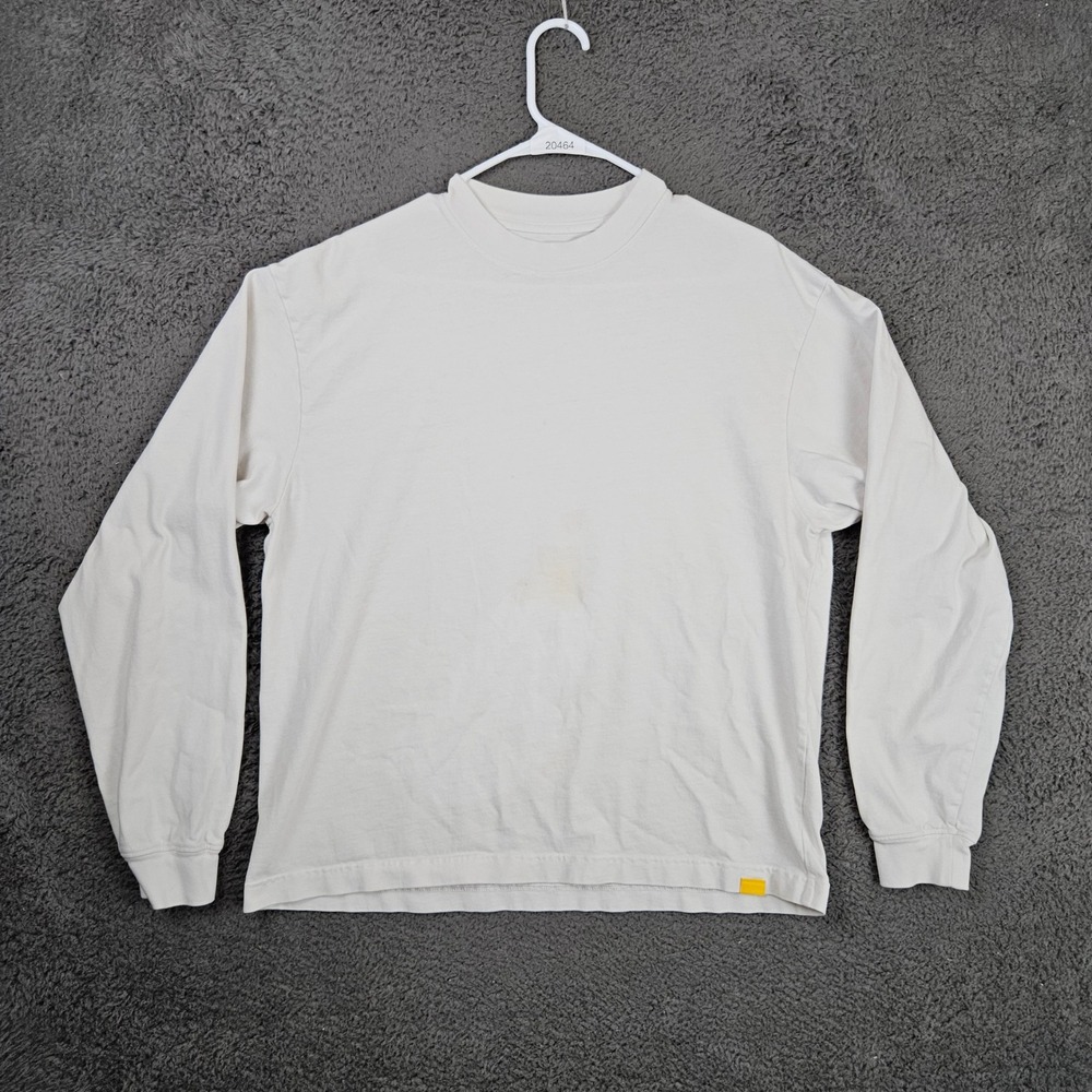 Yellow Label Co Mens Small Long Sleeve T-Shirt Stained Made in USA